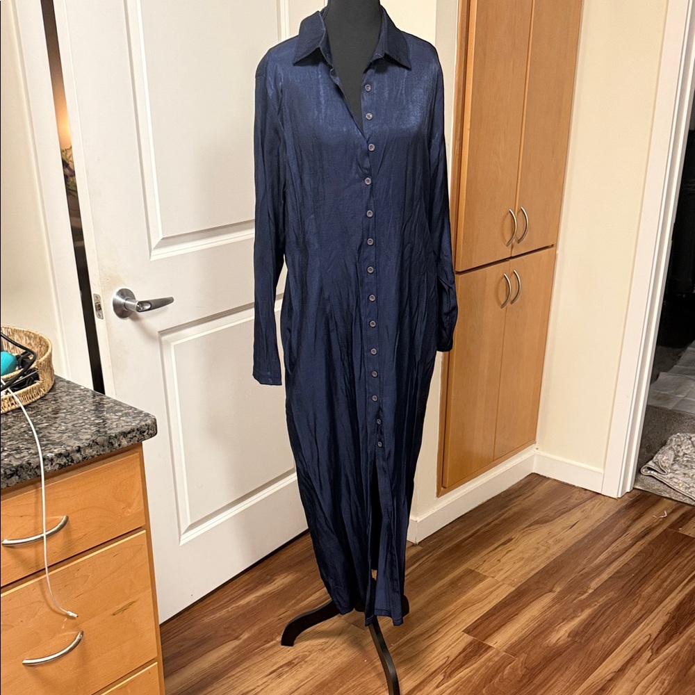 Elegant Navy Blue Women's Dress